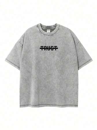 T-shirt à manches courtes pour hommes, imprimé graphique vintage décontracté
