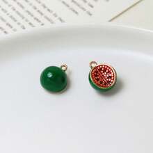 5/10 件迷你水果吊饰（葡萄、桃子、石榴、香蕉、樱桃）DIY 珠宝制作配件 - 彩色 - 查看 33