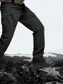 Men's Multi-Pocket Tactical Pants, Casual Waterproof Wear-Resistant Multi-Pocket Trousers - 查看 8