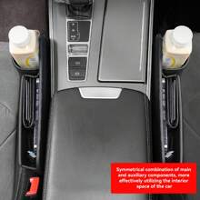 2-Pack Car Seat Gap Filler Organizer, Superior Leather Seat Gap Filler Organizer Storages For Car With Cable Hole Can Holders Phone, Sunglasses, Cup Holder Gap Bag Storage Box With Non-Slip Design, Universal Fit For Central Console Higher Than Seat, Multifunctional Console Side Pocket AccessoriesKeys 8in/30cm(L)*8.26in/20cm(H)*2in/5.08cm(W),Benefits Of A Car Gap Seat Filler Organizer,Prevents Lost Items:Prevents Lost Items: No More Fishing For Your Phone, Keys, Or Other Small Items That Slip Into The Hard-To-Reach Gaps Between Your Seats,Keeps Your Car Clean: By Blocking The Gaps, It Reduces The Amount Of Dirt, Crumbs, And Debris That Can Accumulate In Those Spaces,Improves Organization