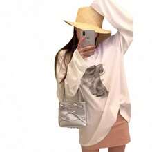 Women Top Handle Bags - 銀色 - 查看 6