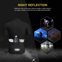 Men's Cycle Jersey Set Bicycle Bib Short Set 3D-Printed Gradient Royal Blue Pattern Sports Clothing Apparel Quick Dry Breathable Reflective Stripe 3 Rear Pockets Gel Pad