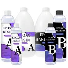 1000ml/34oz Epoxy Resin Kit, 1:1 AB Crystal Clear Epoxy Resin With Random Dyes And Silicone Cups, Self-Leveling, Not Yellowing, No Bubbles, Table Top Epoxy Resin Kit For DIY Jewelry Making,Coatings,Wood,Resin Molds - Multiple Specifications - View 10