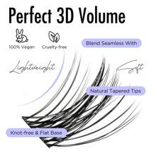 BEYELIAN Lash Extension Kit 144 Pcs Lash Clusters D Curl 10-16mm Lash Clusters Kit With Lash Bond And Seal And Remover Dense Look DIY Lash Kit Easy To Apply At Home (710,Black)