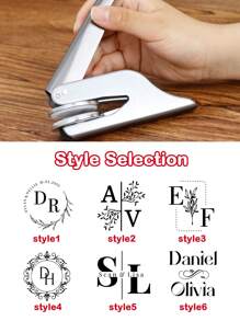 Timbro personalizzato con pinze per nome, timbro goffratore per matrimonio personalizzato, timbro goffratore personalizzato, macchina per goffratura in acciaio inossidabile personalizzabile, regali di matrimonio personalizzabili, regali di compleanno, buste, inviti, tovaglioli, anniversario, festa, San Valentino, sposa e sposo, damigella, amici, colleghi, padre, madre, multifunzionale, regali ideali per lui, per anniversari, per San Valentino, per la festa della mamma, per compleanni, per la festa del papà, per la laurea, per matrimoni, per il riscaldamento della casa, stampa grafica, articoli personali