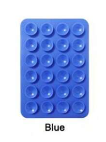 1pc 24 Suction Cup Silicone Non-Slip Washable Double-Sided Suction Cup Phone Holder, Cell Phone Holder, Phone Anti-Slip Sticker, Power Bank & Phone Case Accessory