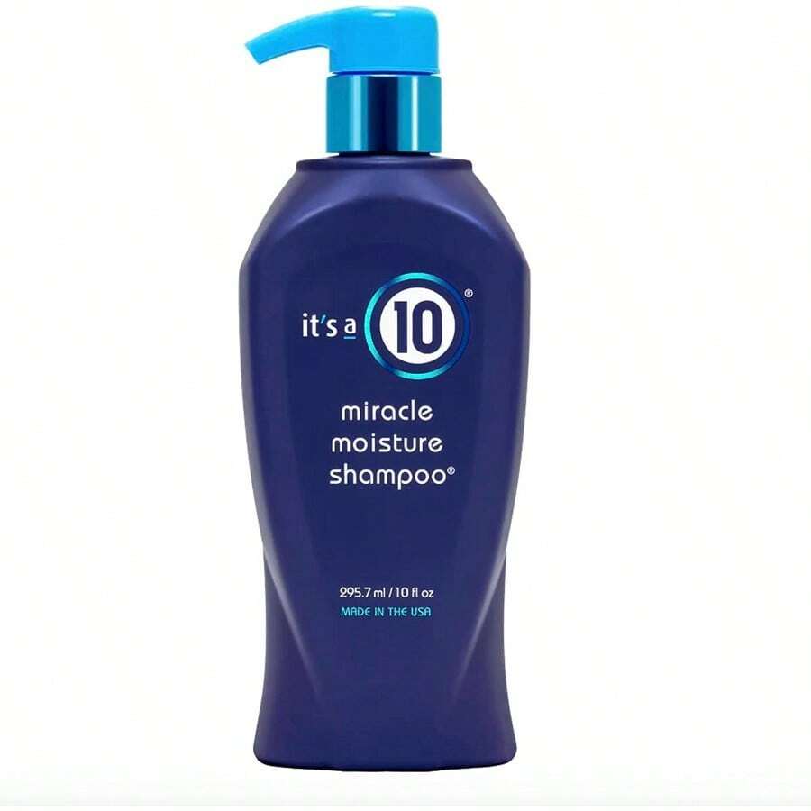 It's A 10 Miracle Moisture Shampoo 10oz/295.7ml Hydrating & Smoothing Formula, Preps Hair For Styling, Controls Frizz And Adds Shine, Perfect For Daily Use, Ideal For Travel, Suitable For All Hair Types, Great For Dry, Frizzy, Or Unruly Hair - 無色 - 查看 1