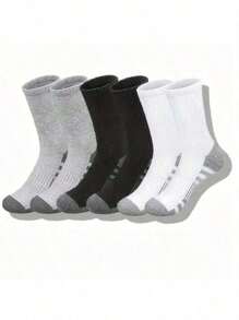 60pcs/50pcs Comfortable Sports Round Neck Tennis Socks For Men, Suitable For Outdoor And Casual Wear, All Season, White Antibacterial Odor-Resistant Moisture-Wicking Athletic Socks, Thick And Comfortable For Daily Wear, Couples Casual Socks, Cute Socks, Girls Socks, Autumn/Winter & Spring/Autumn, Mesh Detail, Guiding Hole Design, Moisture Absorption And Perspiration, Soft And Smooth, Suitable For Various Holidays, Sports, Leisure, Business And Daily Wear, Can Be Worn All Year Round, 40pcs/30pcs/24pcs/20pcs/16pcs/12pcs/10pcs/8pcs/6pcs/4pcs/2pcs