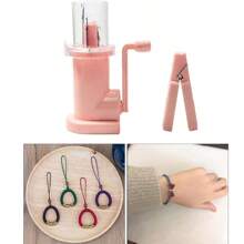 Einfacher Weber Strickmaschine Mini Nähmaschine, Handstrickmaschine DIY Haushalts Handstrick-Spulenstrickmaschine, handgeführte Strickmaschine Bastel Armband Webwerkzeug