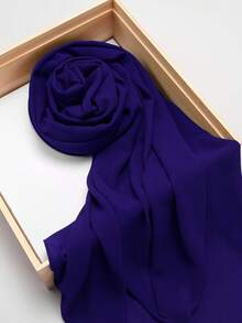 1 Khăn Voan Chắc Chắn Đa Năng Giả Hijab Ngoài Trời Chống Nắng Cho Cuộc Sống Thường Ngày - Màu Đỏ Sâu - Xem 13