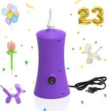 ID IDAODAN Balloon Pump Electric Air Pumps For Long Balloons, Electric Air Balloon Pump, Balloon Inflator For Foil Twisty Animal Balloons In Birthday Party For Decorations - 美規A型插(110-127V) - 查看 10
