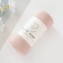 1pc Solid Color Women Scarf,Daily Wear Hijab,High Quality Wrinkle Soft Breathable Comfortable Headscarf Shawl For Women - Multicolor - View 24