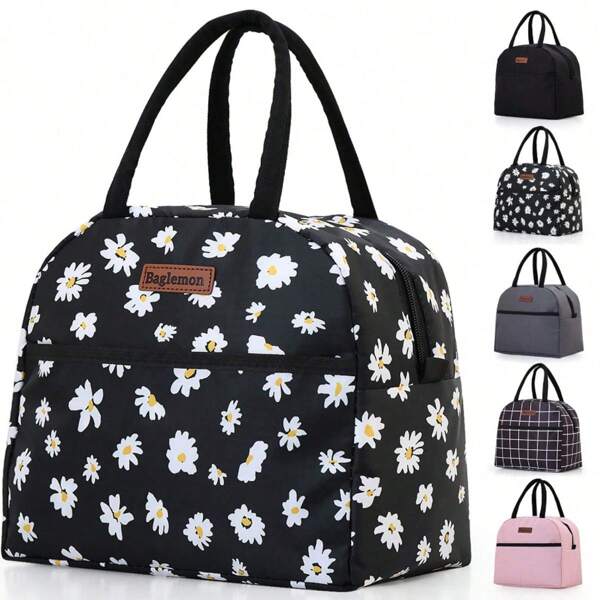 1pc Insulated Lunch Bag For Women Men, Lunch Containers Reusable High Capacity Lunch Tote Bags For For Work Picnic Lunch Box Lunchbox Lunch Bag Women School Teacher Camping Back To School Cooler Bag Classroom Bento Kitchen Insulated Lunch Bag TravelWomanLunch Box Bag