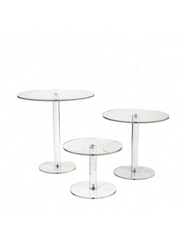 Detachable Transparent Cake Stand, Wedding Birthday Cake Rack, Wedding Dessert Display Stand, Round Wedding Birthday Party Cake Stand, Transparent Cupcake Dessert Display Rack, Round Cake Dessert Display Shelf, Transparent Crystal Decor Stand, Suitable For Birthday Party, Wedding, Graduation
