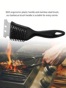 1/2 件烧烤清洁刷、清洁工具、不锈钢丝刮刀、户外家居配件 - 彩色 - 查看 8