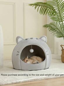 1 Peça Nova Cama Fofa e Fofinha para Gatos, Casa Aconchegante para Gatos, Cesta de Dormir para Gatos Respirável, Adequada para Gatos Pequenos, Médios e Grandes para Usar o Ano Todo