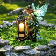 1 pieza Letrero de estaca de jardín de hadas del bosque de acrílico plano 2D, Inserción decorativa para el suelo del jardín, Adecuado para jardines y céspedes del hogar, Agrega una atmósfera caprichosa y elegante, Decoración exterior ideal y opción de regalo