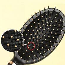 Anti Static Air Cushion Massage Comb, Men's And Women's Air Cushion Curling Comb, Plastic Hair Styling, Pork Rib Rolling Comb