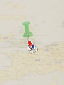 1 件亚克力卡通欧洲部分国家地图图案主题钥匙扣挂件背包装饰/包包配件/书包配件/钱包挂件/朋友礼物汽车配件包包挂件可爱哥特 Y2k - 彩色 - 查看 29