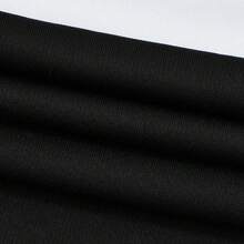 Puma Unisex Behind The Green Polo Collar Woven Short T-Shirt - Black and White - View 5