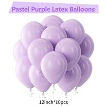 Light Purple Latex Party Balloons 5/10/12/18 Inches -10/30/50/70/90pcs Round Helium Lavender Light Purple Lilac Purple Balloons For Engagement, Wedding Anniversary, Shower, Gender Reveal, Birthday, Graduation Celebration, Home Decoration Background - Mauve Purple - View 10