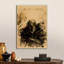 1pc/3PCS Wall Arts Posters Optional Frame /Framed Pop Classic Game Poster Dark Souls 3 Retro Art Home Decoration Poster Family Wall Children's Room Playroom HD Print Wall Sticker