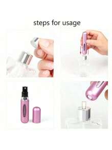 1/3/5/10/15pcs Portable Perfume Travel Refillable Bottle, 5ml Travel Size Atomizer Dispenser, Pocket Purse Perfume On The Go Container, Spray Bottles For Traveling