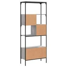 Bücherregal 5 Böden Grau Sonoma 76x33x188,5 cm Holzwerkstoff - Grau - Übersicht 6