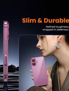 Transparent Phone Case Compatible With IPhone 16 / 16 Plus / 16 Pro Max / 16 Pro, [Phone Accessories] 1 X Screen Protector And 1 X Camera Protector, Clear Phone Case Compatible With IPhone 16 (6.1 Inch) (Set) (Includes Screen Protector + Camera Protector + Phone Case) - Clear - View 6
