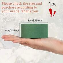 1 Pack Green Dried Round Floral Foam Half Spheres - Reusable, Easy-To-Cut Craft Foam Blocks For DIY Arrangements, Weddings, Parties, Home Decor - Seasonal Floral Foam For Artificial Plants