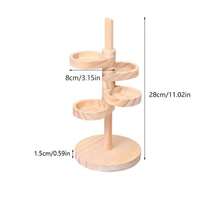 1pc Rotating Wooden Jewelry Organizer, Entryway Key Holder & Perfume/Jewelry Display Rack