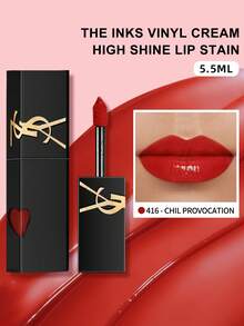 Yves Saint Laurent Yves  The Inks Vinyl Cream High Shine Lip Stain #610-Nude #416-Chili - 0.18 FL .OZ./5.5ML - #416 - 查看 1