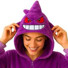 nerd hunters Adult Kigurumi Pajamas Plush Unisex Cosplay Costume Ghost - Violet Purple - View 8