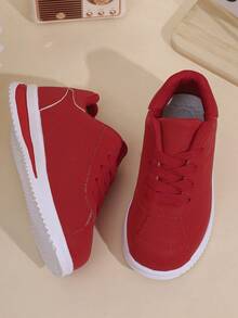 New Outdoor Casual Shoes Sports Shoes, Solid Color, Lightweight, Comfortable, Non-Slip - Red - View 4