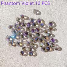 QYDCX Mărgele de sticlă cristalină 8x10mm 20/50 buc, mărgele de cristal fațetate pentru confecționarea bijuteriilor, mărgele de sticlă strălucitoare în formă de lacrimă pentru colier, brățară, cercei, artizanat DIY