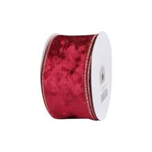 10 Meter/Rolle burgunderrotes Samtband, Satinband für Weihnachten, Heimdekoration, Basteln, Weihnachtsbaum, Schleifen, Kränze, Geschenkverpackung