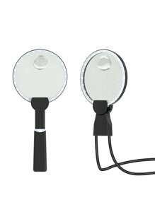 Rechargeable Lighting Desk Lamp And Magnifying Glass, Detachable And Portable, Adjustable Hose, 2-Level Brightness, Maximum Brightness Of 5-6 Hours, Type-C Charging.