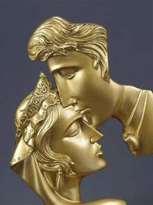 1pc Resin Rose Kisses The Statue With Love, Symbolizing The Love Ornaments That Will Never Die.Resin Decorative Crafts, The Best Object For Creative People To Design Home Decoration, Are Used For Home Desktop Decorations, Gifts For Classmates, Friends And Family, And Birthday Gifts.Room Decor, Home Decor, Birthdaydecor,Kitchen,Wedding, Bedroom Decor, Livingroom Decor, Gift, Party Decor, Gardendecor