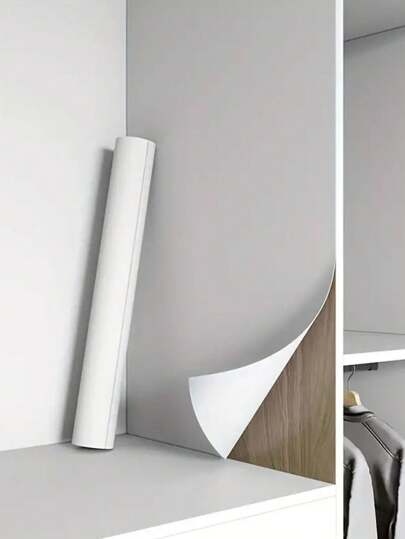 Roll Waterproof, Stain Resistant Matte Wit Wallpaper, PVC Material, Self Adhesive Furniture Sticker, Removable, Kitchen Countertops, Cabinets Desktops view 9