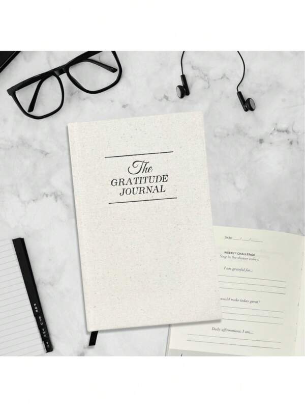 1 White Daily Gratitude And Reflection Journal