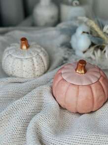 2pcs Halloween Pumpkin Silicone Mold Set | Creative Storage Box Shaped, Mirror-Smooth Interior, Tear-Resistant Thick Rim | Bulk Production Of Resin Decor / Gypsum Crafts, Halloween Bestseller, Professional Handcraft Studio Tool, Suitable For Candle / Cement / Polymer Clay