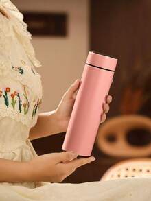 1个500毫升不锈钢保温杯，纯色保温水瓶，配斜挎包，双层真空保温杯，防漏旅行杯，适合上学、母亲节、生日、节日、毕业典礼、户外活动、车载使用。 - 彩色 - 查看 10