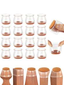 1 PIEZA Protector de pata de silla de silicona, pies de goma para muebles, transparente, tapas de pata de silla plegables, protectores de pata de silla para pisos de madera dura, antideslizante, anti-arañazos y sin ruido, deslizadores de muebles para patas de sillas, protectores de suelo rectangulares para sillas, cubiertas de silicona para patas y pies de sillas, mesas y sofás - Ver 11