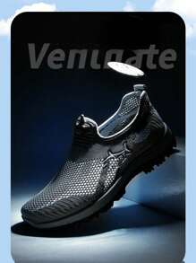Casual Slip-On Shoes, Lightweight Sports Shoes, Old Beijing Cloth Shoes, Breathable Mesh Shoes, Plus Size Men's Shoes