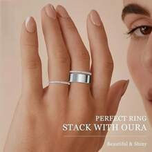 3 Stücke Modeschmuckset für Frauen, Edelstahl Legierung Kombination Ringe, 14 Karat Gold, Silber, rosegoldfarbene Überzogene Stapelringe, geeignet für Alltag, Party, Muttertag, Valentinstag, Feiertagsgeschenke, Paarzubehör