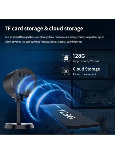 Mini Security Camera, 1080P WiFi Camera (2.4G Only) Indoor Outdoor Night Vision, Motion Detection, Cloud SD Storage, APP Remote Control, Home Baby Pet Surveillance view 3
