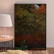 1 pieza Póster de arte de Zdzisław Beksiński de buena calidad. Impresiones y pósteres de calidad. Póster artístico para pared, pintura sobre lienzo para decoración del hogar y estudio. Opcional con marco. - Multicolor - Ver 17