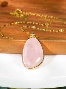Bohemian Natürlicher Stein Halskette für Frauen, Amethyst, Amazonit, Rosenquarz Choker Schmuck