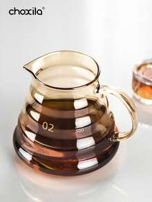 choxila 1 件橙色云形咖啡壶，带咖啡滴滤器，手冲咖啡壶套装，玻璃滴滤咖啡壶和咖啡过滤器，耐热玻璃咖啡壶，适用于家庭、办公室、咖啡厅 - 橘色 - 查看 5