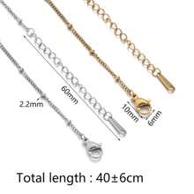 1pc Stainless Steel Waterproof And Not Easy To Fade Golden Single Layer Pearl Necklace For Women, Thin Chain Suitable For Daily Wear And Stacking For Women